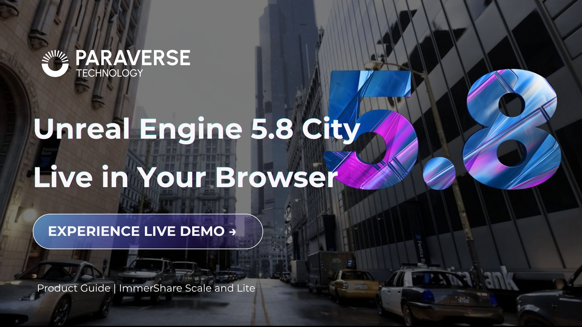 Unreal 5.8 City Sample, Live in Your Browser.